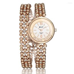 Polshorloges dames vintage kwarts kijken hodinky dames diamant armband mode luxe sieraden accessoires drop reloj mujeriwristwatches iri