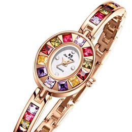 Horloges Dames Horloge Kleurrijk Topmerk Luxe Kleine Wijzerplaat Vrouwelijke Horloges Waterdicht Jurk Goud Dames Horloges Montre Femme 230215