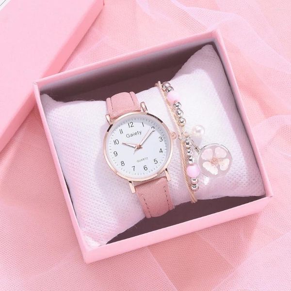 Montres-bracelets femmes montre mode PU ceinture rose noir montres à Quartz petit cadran robe femme horloge