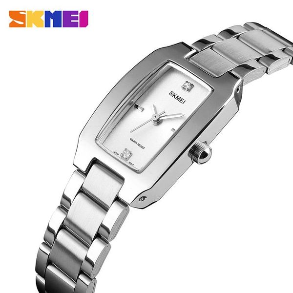 Relojes de pulsera para mujer, reloj con esfera rectangular, elegante cuarzo japonés para mujer, pulsera dorada de acero inoxidable, relojes Montre Femme