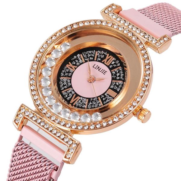 Montres-bracelets femmes montres 2023 luxe diamant or Rose dames poignet Bracelet magnétique montre pour femme horloge Relogio Feminino