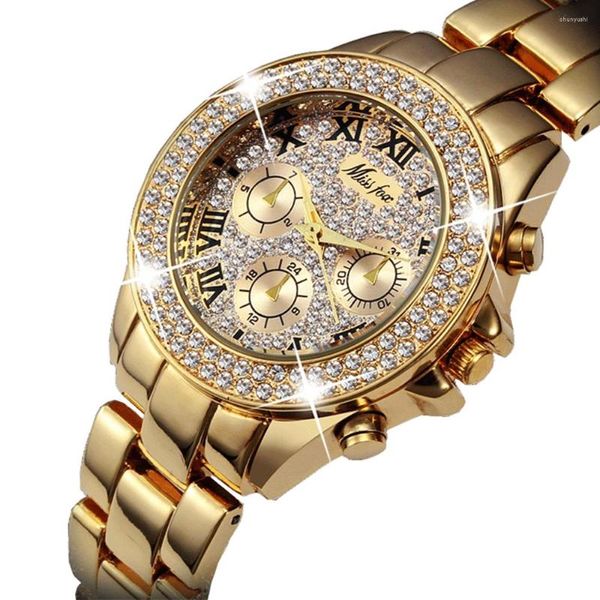 Mujeres de pulsera Mujeres Relojes Bling Luxury Watch Fashion 2023 Cronógrafo