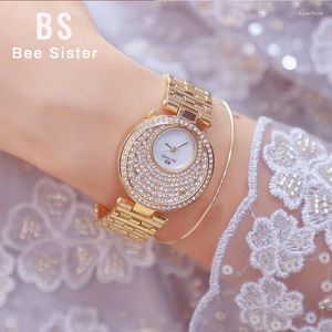 Wallwatches Women Watches Designer Creative Diamond Gold Gold Ladies For Clock Montre Femme 2023