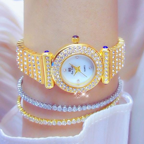 Montres-bracelets femmes montres or mode or argent Quartz Bracelet montre-bracelet diamant montre pour montres-bracelets montres-bracelets