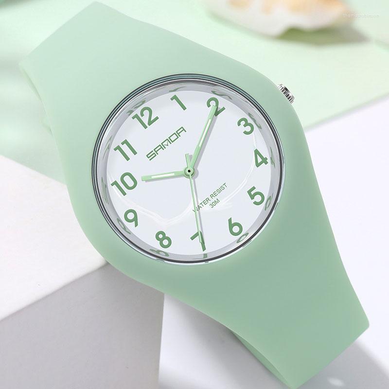 Wristwatches Women Watches Silicone Strap Quartz Clock For Lady Fashion Casual Watch Female Sport Luxury