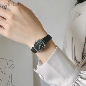 Horloges Dames eenvoudige vintage horloges voor dames Wijzerplaat polshorloge Lederen band polshorloge Hoge kwaliteit Dames Casual armbandhorloges 24329
