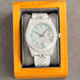 Horloges Horloges Klassiek diamanten horloge Herenhorloge Automatisch Mechanisch horloge 41MM Saffier Waterdicht Dign Diamond-Strap Montre