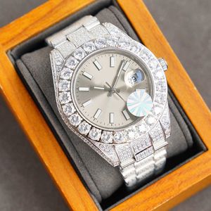 Horloges Horloges Diamanten Horloge Automatisch Mechanisch Herenhorloge 42 mm Saffier Roestvrij Staal Kast Leven Waterdicht Montre De Luxe Mode Heren Zakelijk