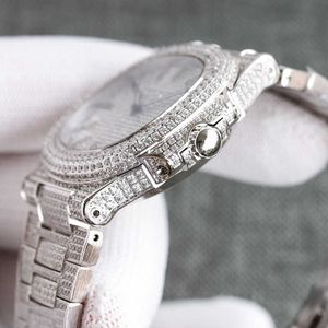 Montres-bracelets Montres-bracelets Montre en diamant Montre pour homme Montre-bracelet mécanique automatique 40 mm Bracelet en acier inoxydable Sapphire Life Étanche