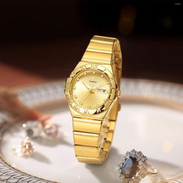 Montres-bracelets WWOOR Mode Femmes Montres Top Marque Dames De Luxe Étanche En Acier Montre Robe Élégante Petite Femme Quartz Bracelet