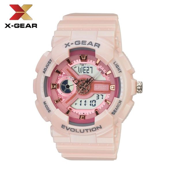Relojes de pulsera X-GEAR Relojes de moda para mujer Niños Niñas Estudiantes Deportes digitales Reloj de mujer 50 m Reloj de pulsera impermeable Alarma Relogio Feminino