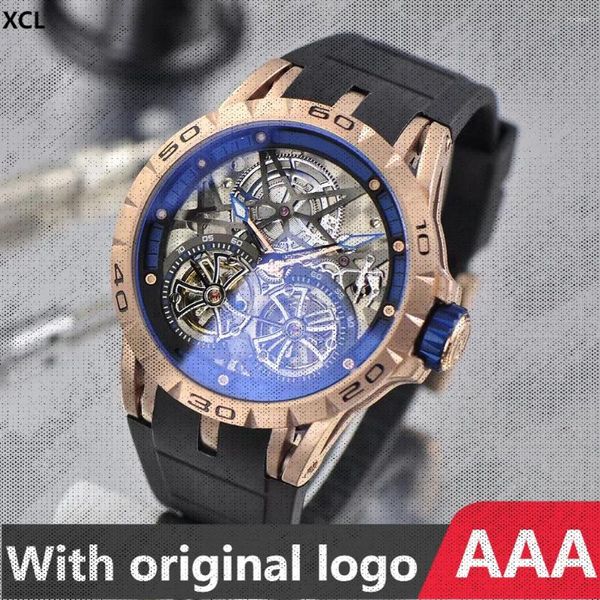 Montre-bracelets XCL Men's Watch 904L en acier inoxydable mécanique automatique 46mm-RJ
