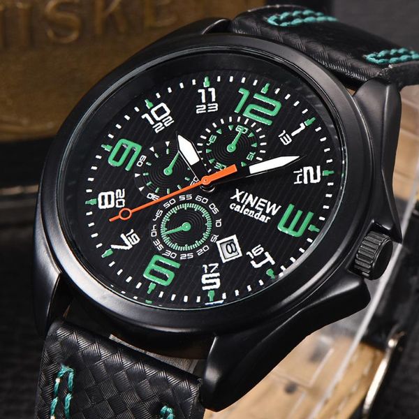 Montres-bracelets XI 2021 mode hommes Sport montre hommes analogique Quartz montres étanche Date militaire multifonction horloge-bracelet