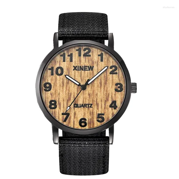 Relojes de pulsera XI Marca Relojes para hombres Montre Homme Moda Nylon Banda Simple Deportes Regalos Cuarzo Relogios Masculinos 2023