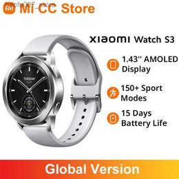 Montre-bracelets Xiaomi S3 Global Edition 1.43 Amoled Screen Intelligent 5ATM imperméable Blood Oxygen GNSS GPS 486mAh Batterie