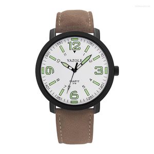 Montres-bracelets YAZOLE Grand cadran Lovers Sport Quartz Ceinture Montre Homme et Femme Étanche Lumineux Illuminé