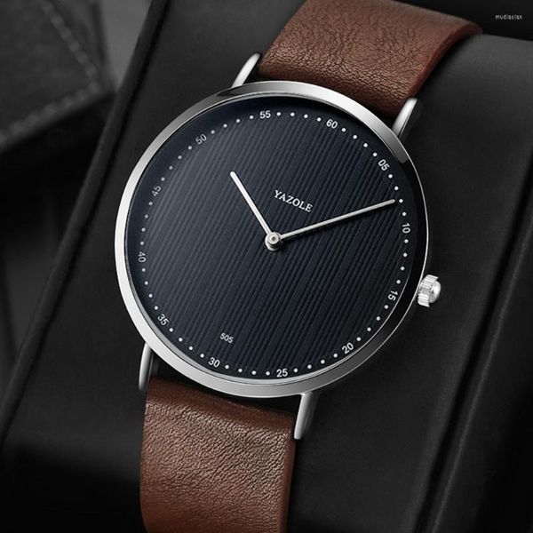 Relojes de pulsera YAZOLE Reloj de marca grande de lujo para hombres 2023 Minimalismo Relojes para hombres de negocios Relojes de pulsera masculinos de moda Relojes Mannen