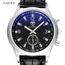 Montres-bracelets Yazole Quartz Montre Homme Lumineux Mains Montre-Bracelet Hommes Bracelet En Cuir Analogique Étanche Affaires Mâle Horloge Reloj Hombre