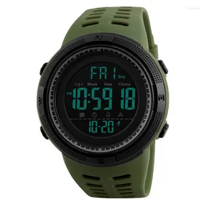 Montre-bracelets Yikaze Y01 Montres numériques pour hommes Multifonction Military Military Wrist Wristproofproof Luminous Student Electronic Watch for Man