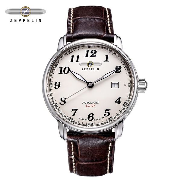 Relojes de pulsera Zeppelin Reloj clásico vintage para hombres Relojes impermeables de acero inoxidable Correa de cuero para hombre Deporte Cuarzo Ejército Relogio Masculino 230727