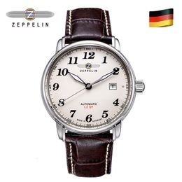 Montres-bracelets Zeppelin montre pour hommes haut de gamme de luxe hommes montres à Quartz bracelet en cuir respirant étanche affaires décontracté hommes montre 230628