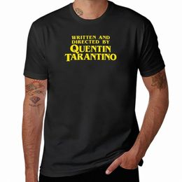 écrit et réalisé par Quentin Tarantino T-Shirt imprimé animal pour garçons, grandes tailles, chemises d'entraînement pour hommes E2M3 #