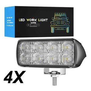 Wrok Light 3030 8LED barra LED estroboscópica constante para coche todoterreno 4x4 lámpara antiniebla 12V 24V faro camión granja Tractor barco SUV ATV