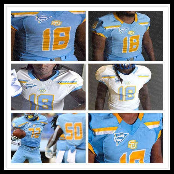 Ws American College Football Wear 2021 Ncaa Southern University SU Camiseta de fútbol Davin Cotton O.J. Tucker Hunter Registro Tamaurice Smith Aus