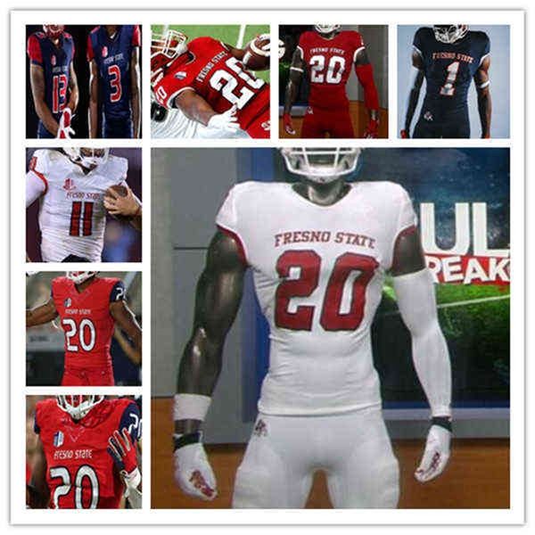 Ws American College Football Wear Personnalisé 2021 NCAA Football Fresno State Jersey Jalen Cropper Ronnie Rivers David Carr Josh Kelly Erik Brooks D