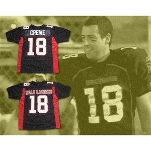 WS American College Football Wear Men Paul Crepen 18 Langste Yard Mean Machine Jersey Football Movie Uniforms Full Stitched Team Black Size Mix