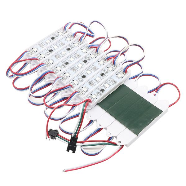 WS2811 Droping Glue Pixel Digital LED Module DC12V 5050 RGB Module étanche polychrome Éclairage pour enseigne, bannière de magasin