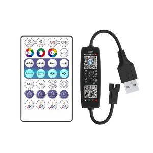 WS2812B Controller Bluetooth Muziek APP Controle voor Pixel LED Strip Licht SK6812 WS2811 WS2812 Tape Verlichting USB 5V Afstandsbediening
