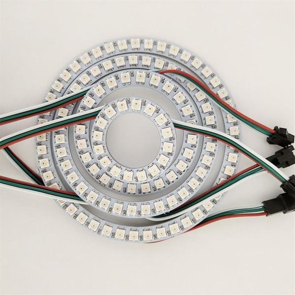 Anillo WS2812B 16 24 35 45 Bits LED WS2812B SK6812 5050 RGB Color de sueño anillo LED WS2812 IC 5050 RGB incorporado direccionable DC5V2655