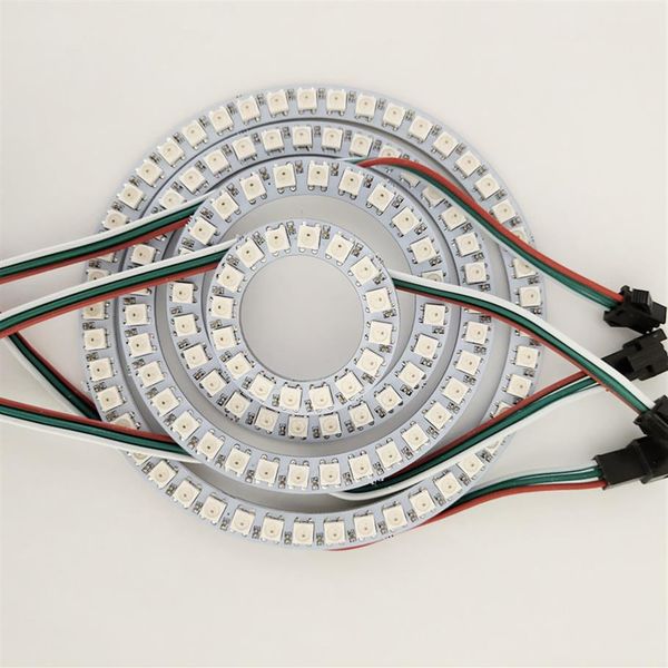 WS2812B Ring 16 24 35 45 Bits LED WS2812B SK6812 5050 RGB Dream Color LED Ring WS2812 IC 5050 RGB incorporado direccionable DC5V239F