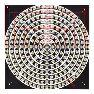 WS2812B Ring 5050 RGB SK6812 5050 RGBW Ring 93 241 Bits Individueel adresseerbare leds Ronde Led Pixel DC5V zwarte PCB