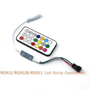 WS2812B WS2811 LED Strip Controller Magic RGB Light Controller met Remote Mini Symphone 21 KEYS IR-controle