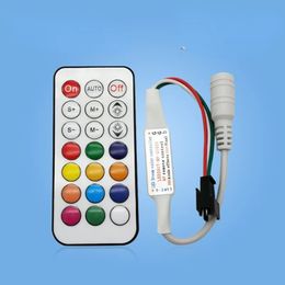 WS2815 WS2813 LED Verlichting Controller RF 14key 21Key Afstandsbediening Draadloos 350 + Droom Effect 4pin SM JST RGB IC Led strip Licht DC5-24V
