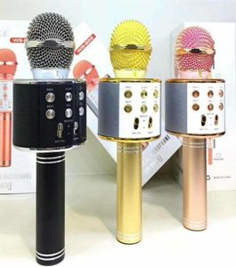 WS858 Draadloze Microfoon Magic KTV Karaoke zingen lied handheld Speler Met Luidspreker Luidspreker magic bluetooth Voor Smartphone andr3813220