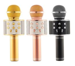 WS858 Microphone sans fil microphone Karaoké HiFi Bluetooth Player WS858 pour XS 6 6S 7 iPad iPhone Samsung Tablets PC PK Q76311449