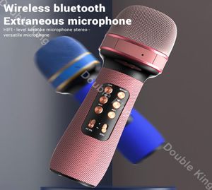 WS898 Bluetooth microphone à main sans fil karaoké Double haut-parleur condensateur micro lecteur chant pour iOS Android Smart TV2620881