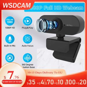 Wsdcam HD 1080P Cam Webcam Computer PC Web USB-camera met microfoon Camera draaien voor videogesprekken Conferentiewerk HKD230825 HKD230825 HKD230828 HKD230828