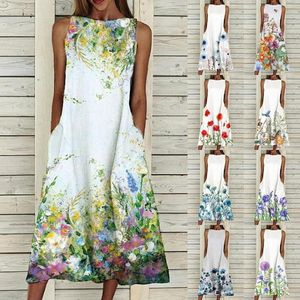 WSIH Direct Supply Womens Clothing Summer Jurk Floral Print Elegant