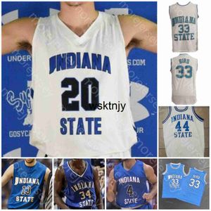 Wsk Custom Indiana State Sycamores Basketball Jersey NCAA College Tyreke Key Barnes Jake Laravia Cooper Neese Tre Williams