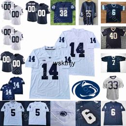 Wsk Custom PSU Penn State NCAA College voetbalshirt Jesse James Jack Crawford DaQuan Jones4 Wake Miles Sanders Miller Windsor Franco Harris