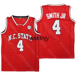 Wsk NCAA College NC State Wolfpack Basketball Jersey Smith Jr Rouge Taille S-3XL Toutes Broderie Cousue