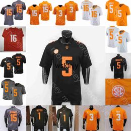 Wsk Tennessee Volunteers Football Jersey NCAA College Peyton Manning Hendon Hooker Jimmy Holiday Tillman Beasley Burrell Charles Wright Small Sampson Jalin Hyatt