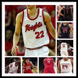 WSKT College draagt ​​NCAA 2021 Rutgers Scarlet Knights Jersey Basketball Ron Harper Jr. Myles Johnson Montez Mathis Caleb McConnell Paul Mulcahy Sh