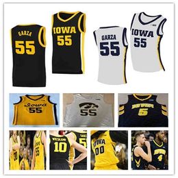 Wskt Custom College Iowa Hawkeyes Jersey Basketball LUKA GARZA Keegan Murray Kris Patrick McCaffery Bohannon Tony Perkins Filip Rebraca Payton