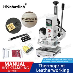 WT-900CT Dual Purpose Slidable Workbench Thermal Press Digital Hot Foil Stamping Machine Wood Leather Press Logo Branding TOOLS 220V 5*7cm 8*10cm 10*13cm