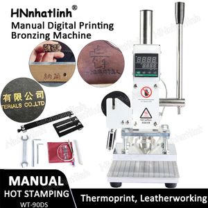 WT-90DS 500W Hot Foil Stamping Machine Bronzing Paper Holder Bracket Imprimante de gaufrage manuelle avec curseur de positionnement pour cuir PVC